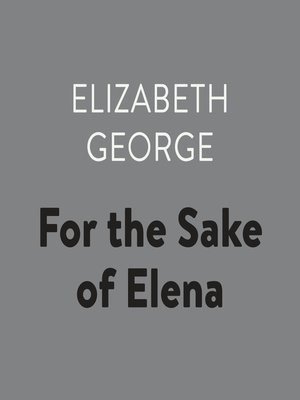cover image of For the Sake of Elena